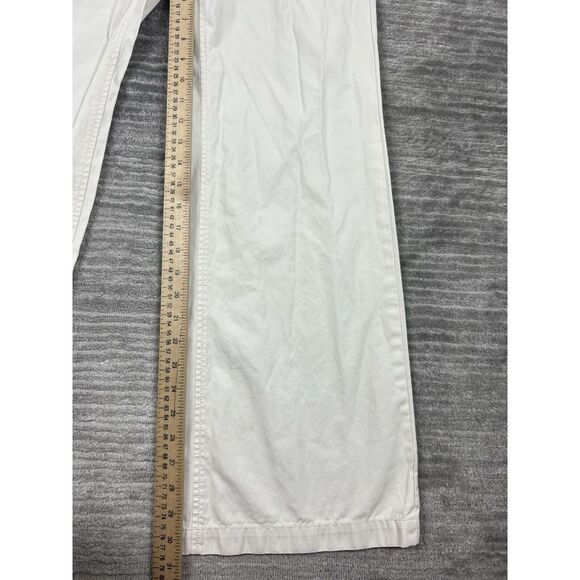 Banana‎ Republic Pants Womens 6 Ivory Bootcut 100% Cotton Casual - Picture 7 of 13